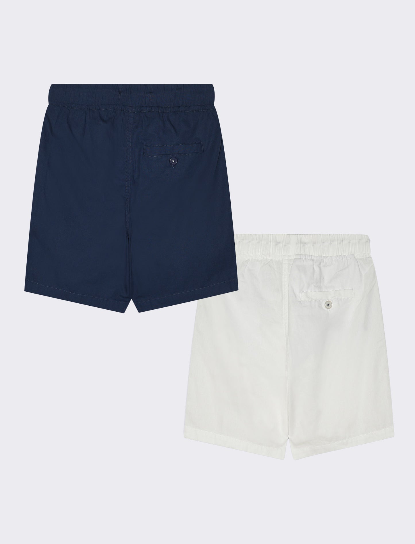 Bermuda in cotone 2 pack da bambino - Bianco