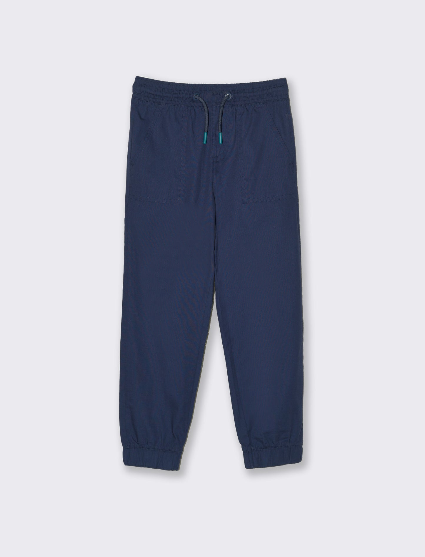 Pantalone in cotone modello cargo da bambino - Blu