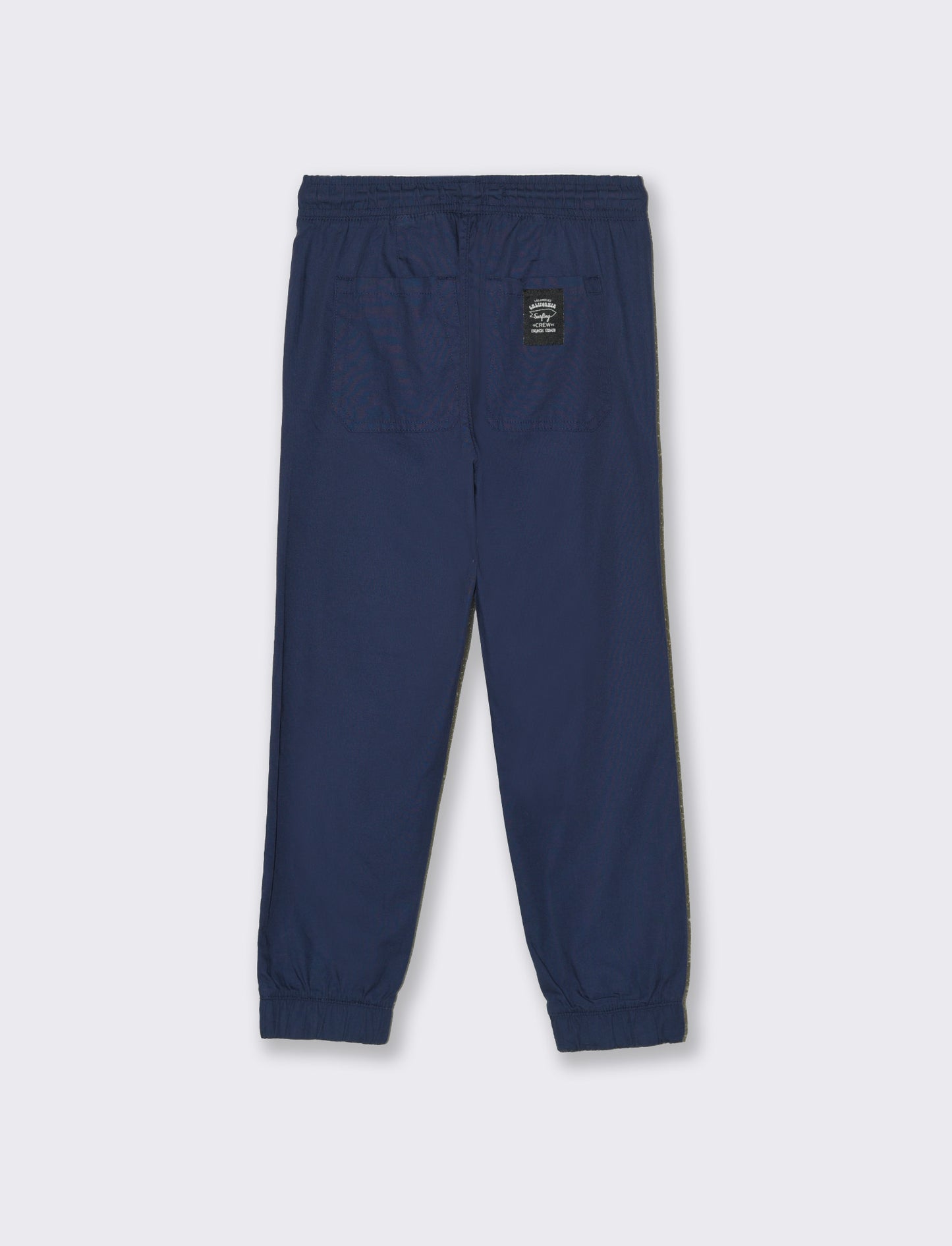 Pantalone in cotone modello cargo da bambino - Blu