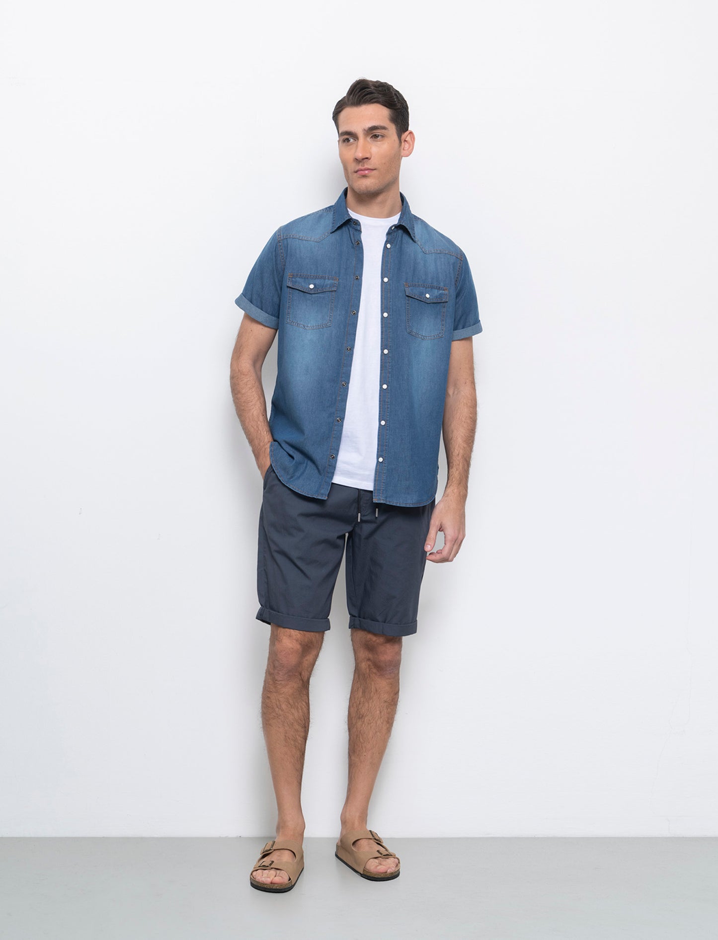 Bermuda jogger in cotone leggero da uomo - Avion