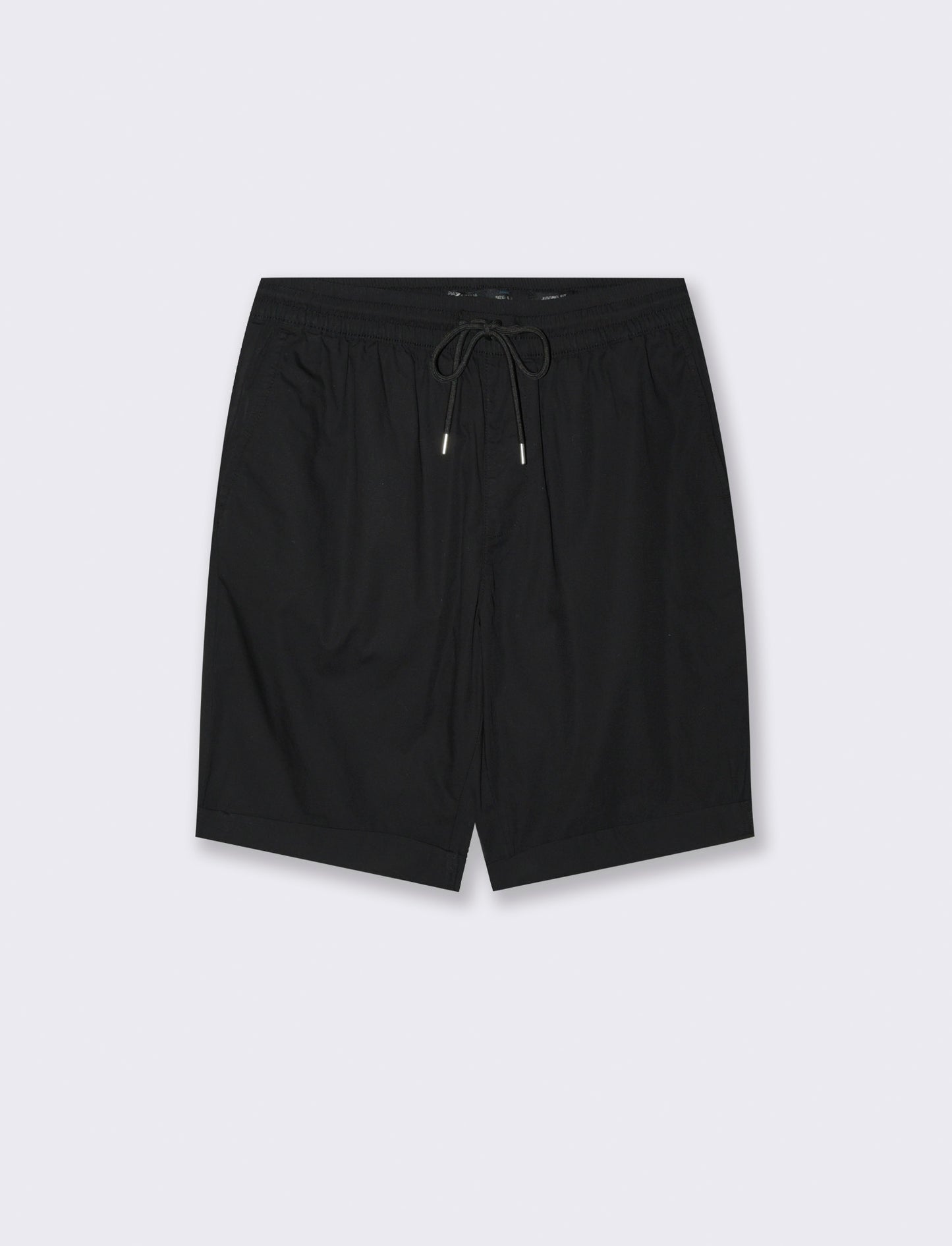 Bermuda jogger in cotone leggero da uomo - Nero