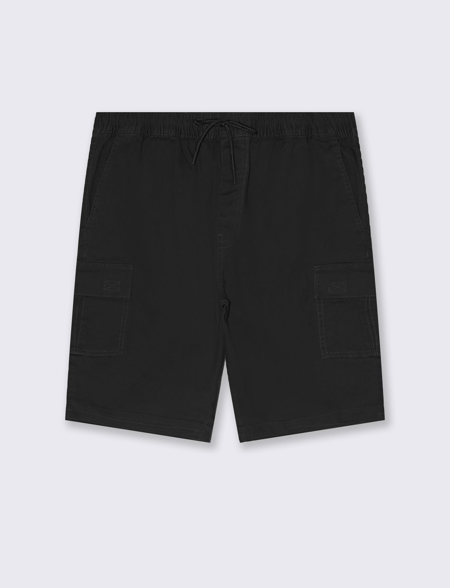 Bermuda jogger cargo fit da uomo - Nero