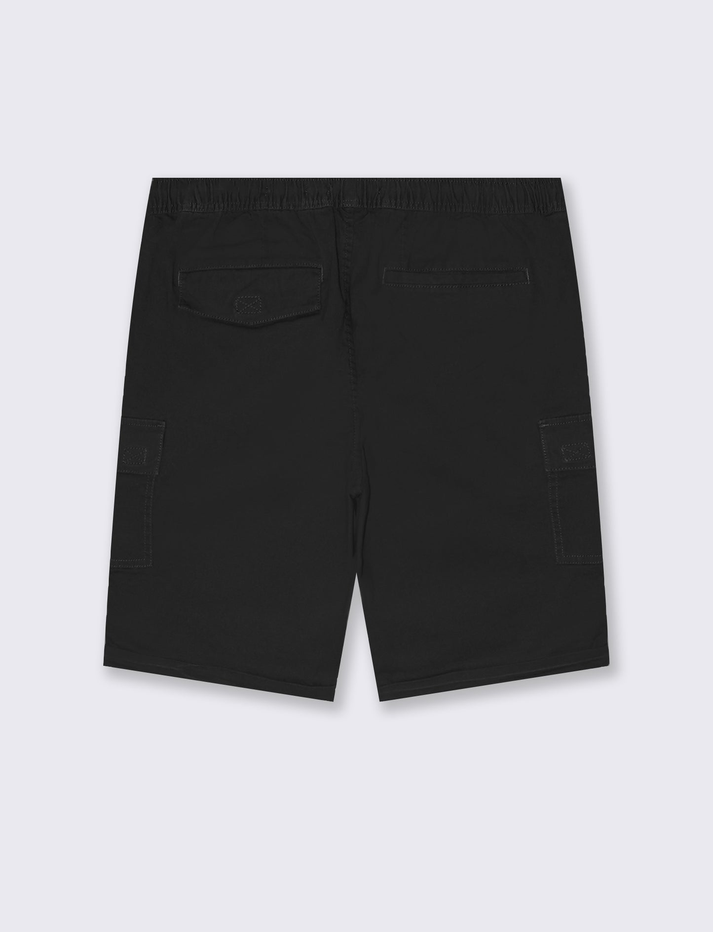 Bermuda jogger cargo fit da uomo - Nero