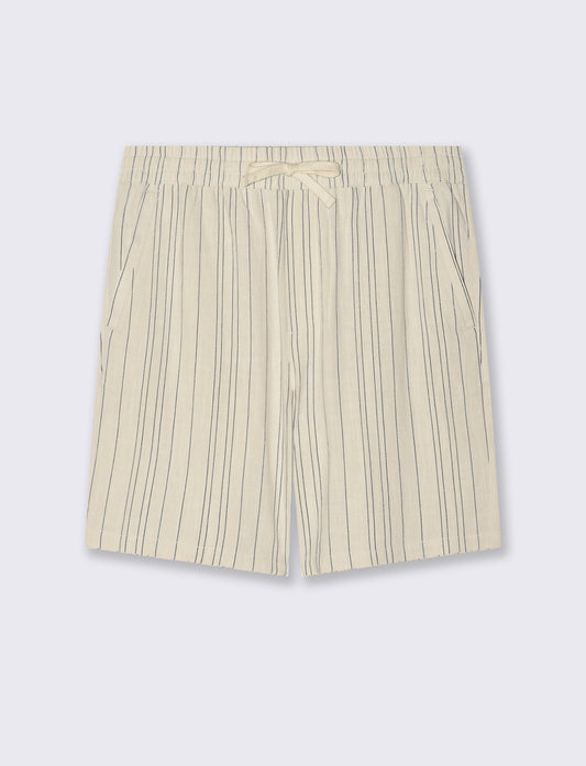 Man's linen viscose bermuda shorts - Beige