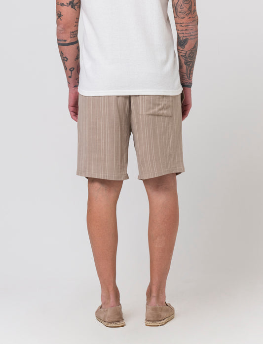 Man's linen viscose bermuda shorts - Green
