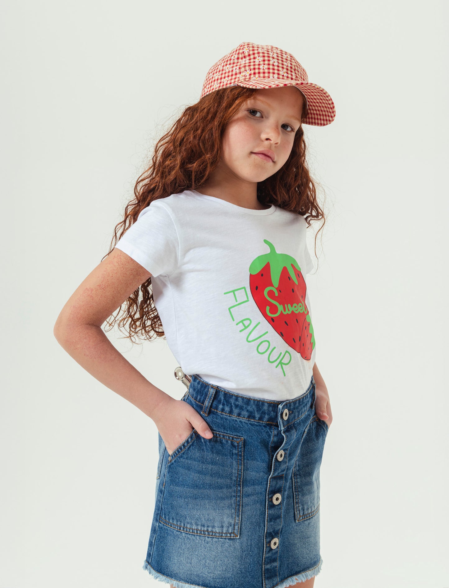 T-shirt mezza manica 2 pack da bambina - Bianco