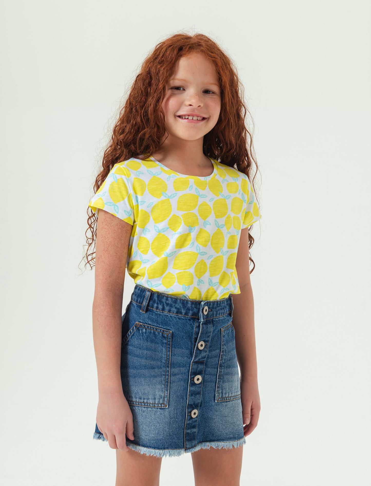 T-shirt mezza manica 2 pack da bambina - Verde acqua