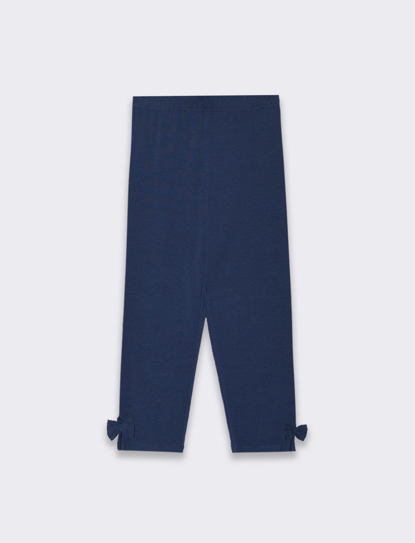 Leggings in cotone modello 3/4 da bambina - Blu