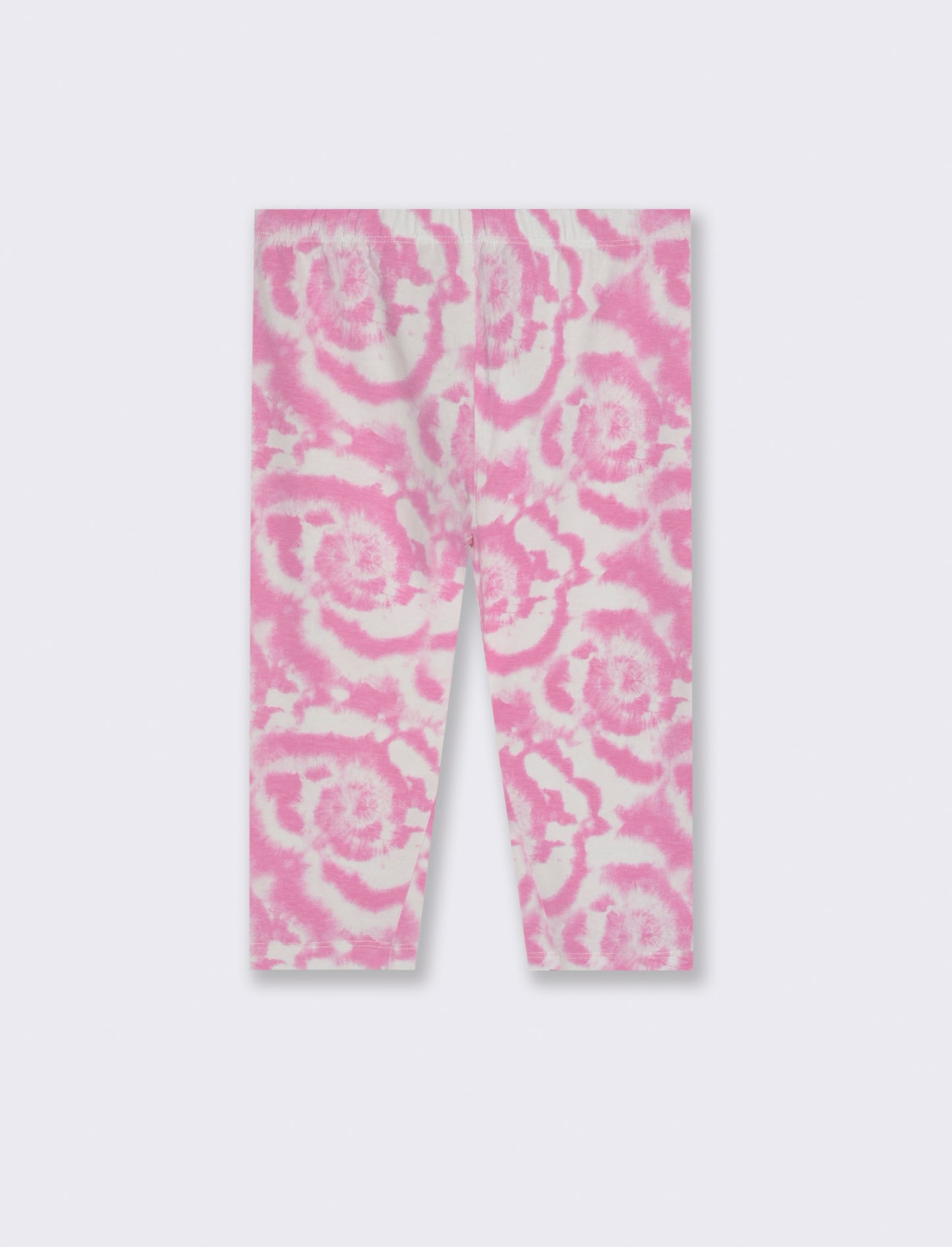 Leggings in cotone vestibilità 3/4 da bambina - Fuxia
