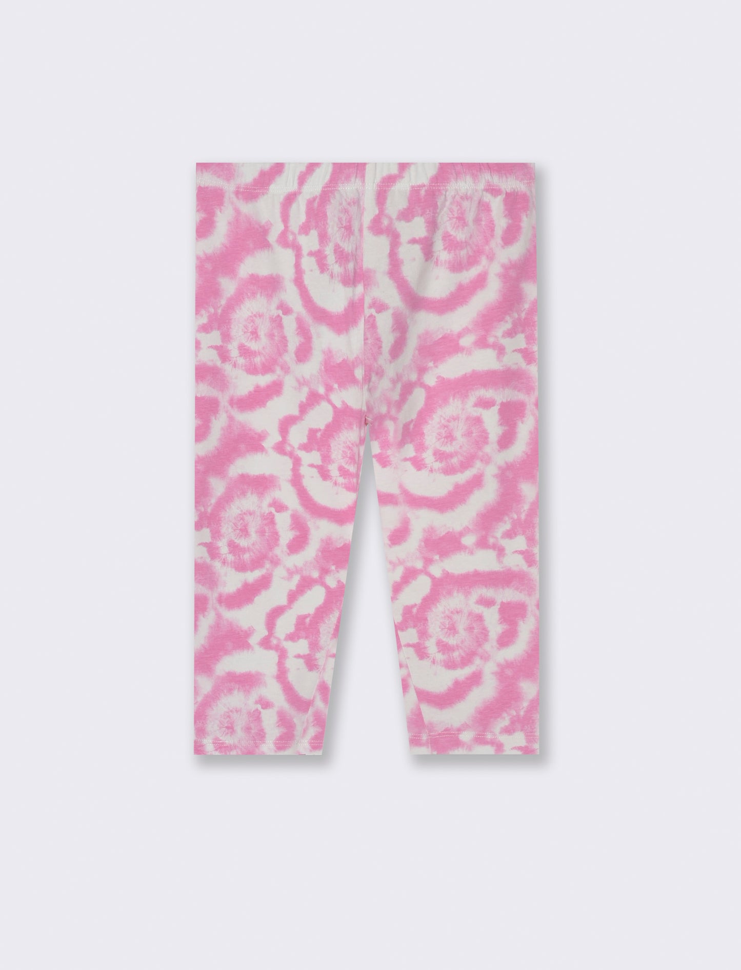 Leggings in cotone vestibilità 3/4 da bambina - Fuxia