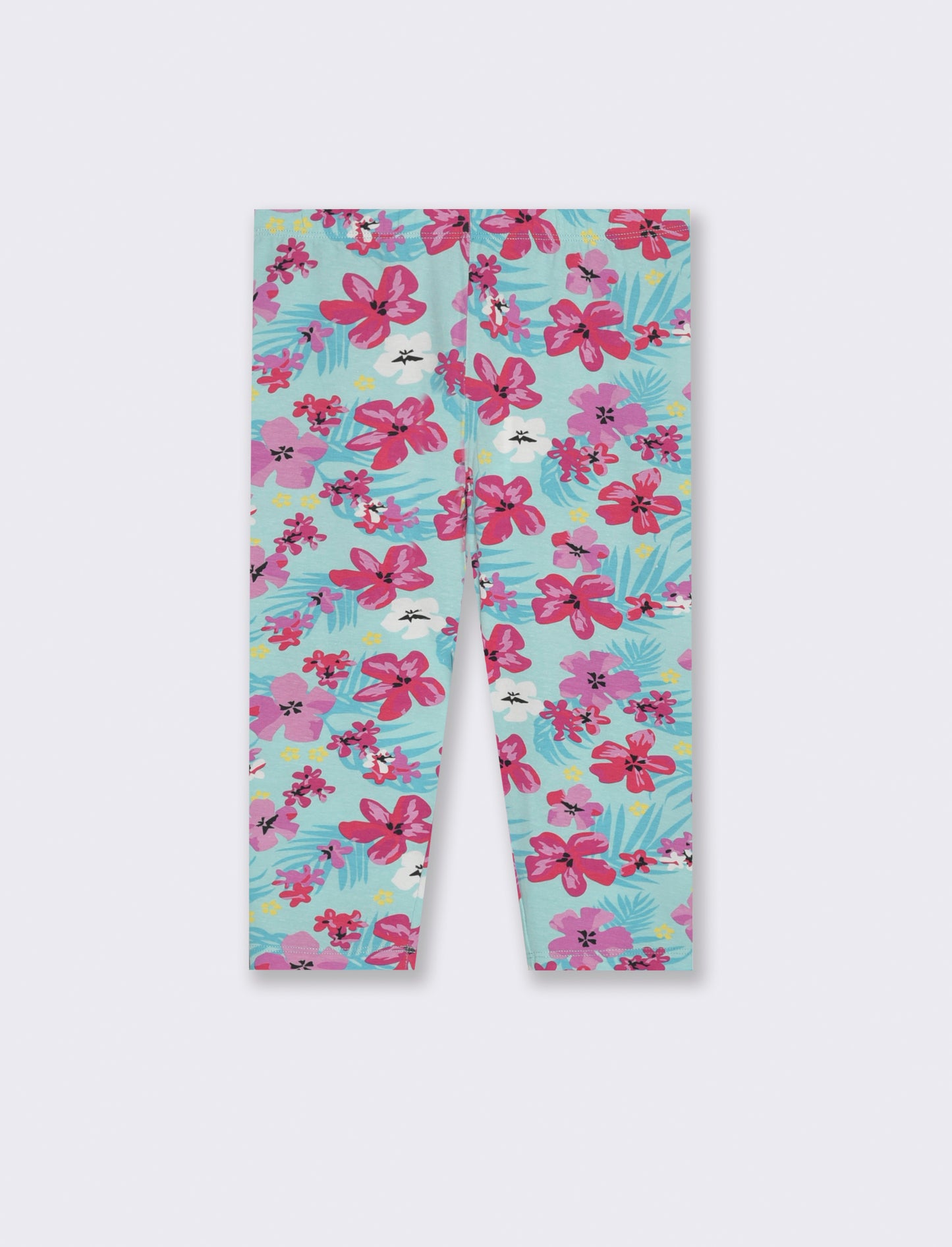 Leggings in cotone vestibilità 3/4 da bambina - Fantasia