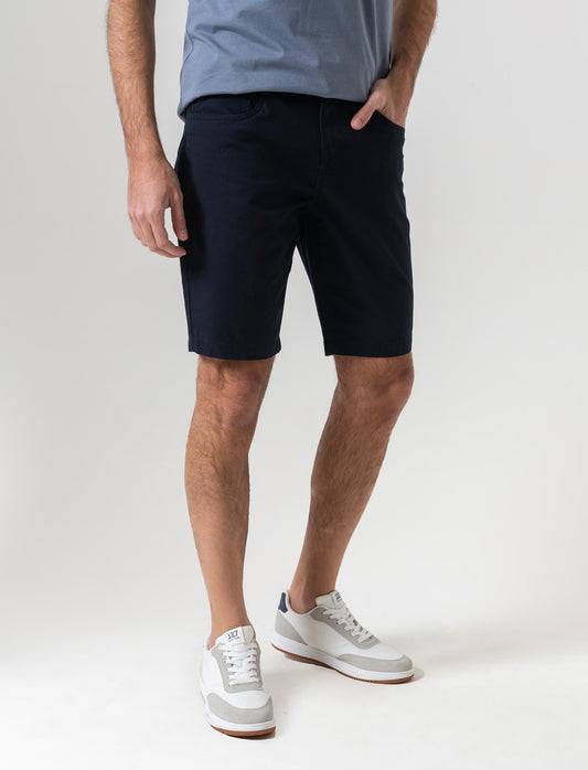 Man's slim fit 5 pocket bermuda shorts - Blue