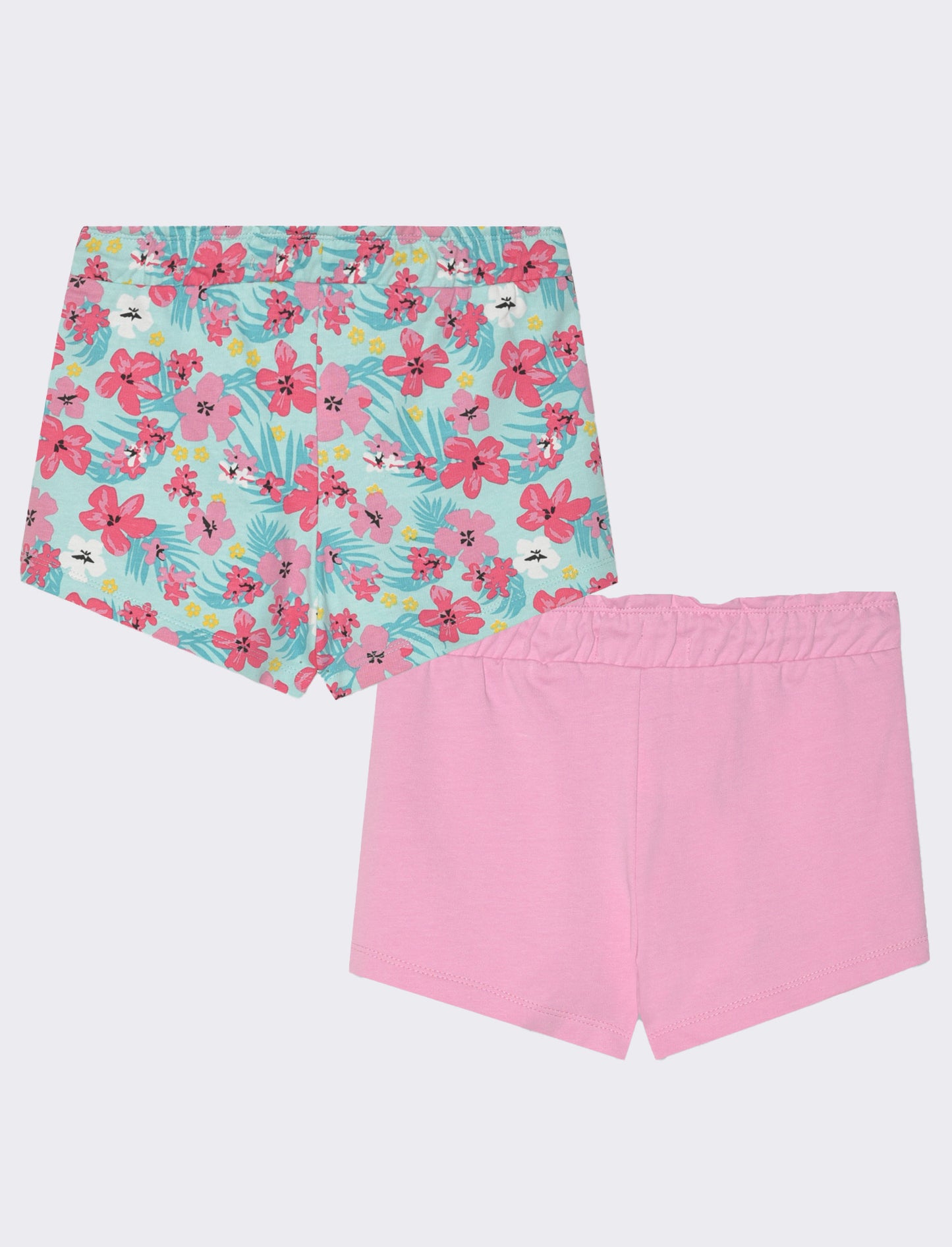 Short in felpa 2 pack da bambina - Fuxia