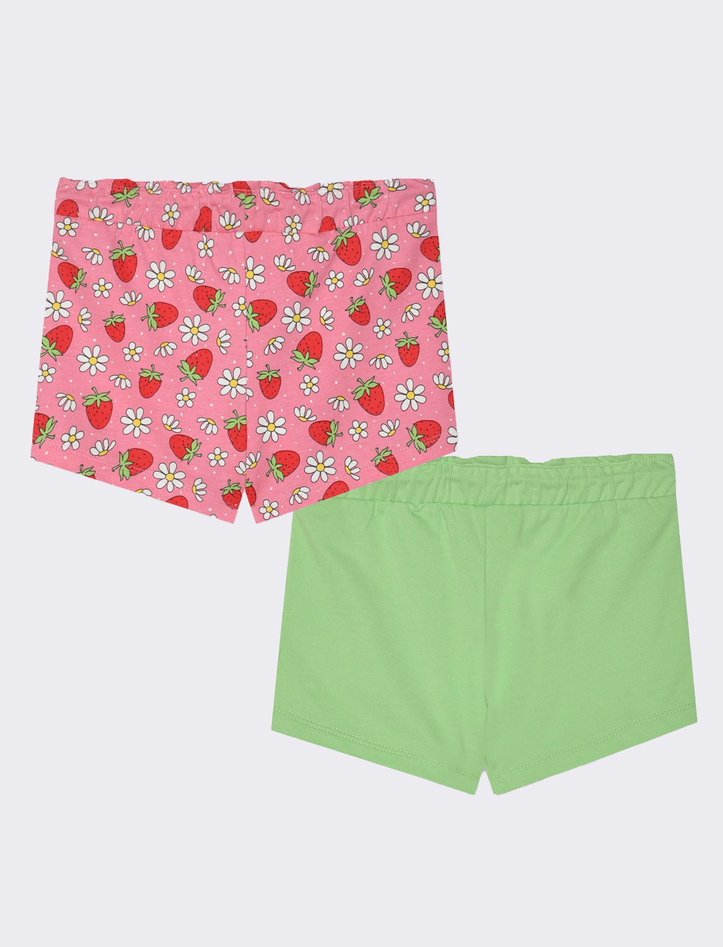 Short in felpa 2 pack da bambina - Verde mela