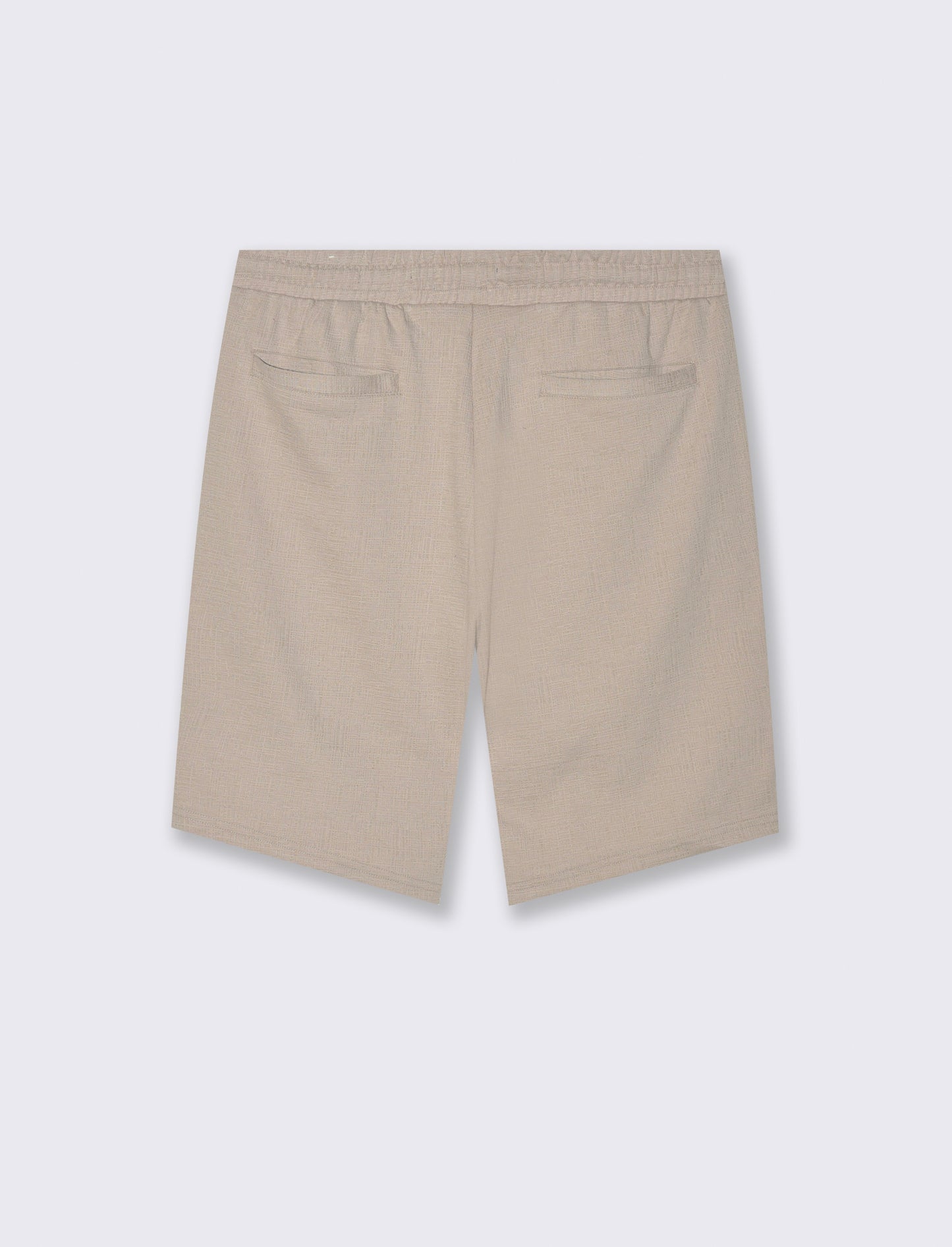 Man's jute effect jacquard bermuda shorts - Beige