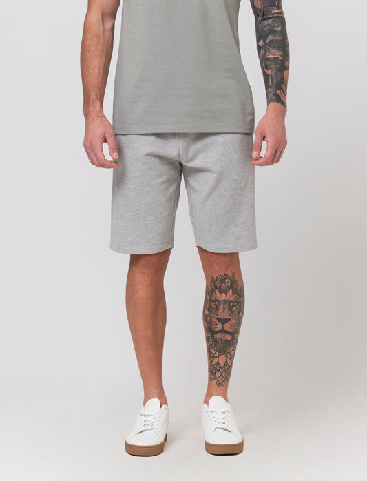 Man's piquet jogger waist bermuda shorts - Grey