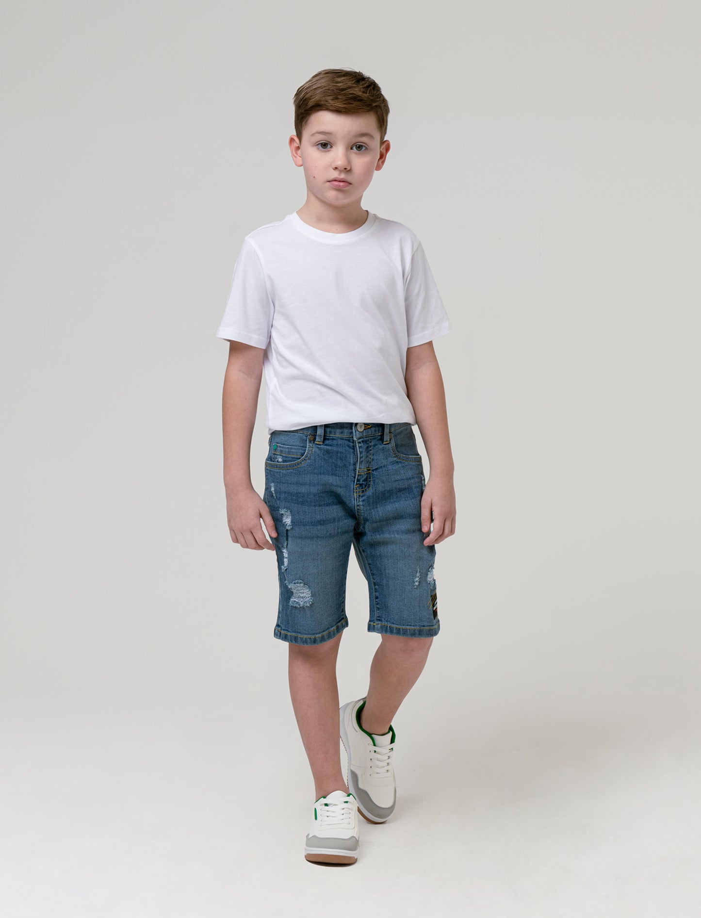 Bermuda in denim da bambino - Denim