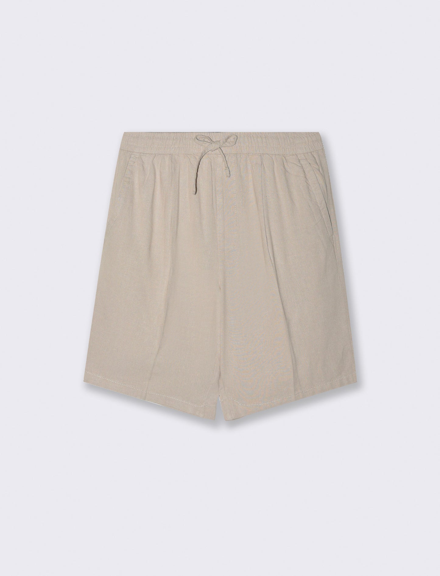 Bermuda jogger misto lino da uomo - Sabbia