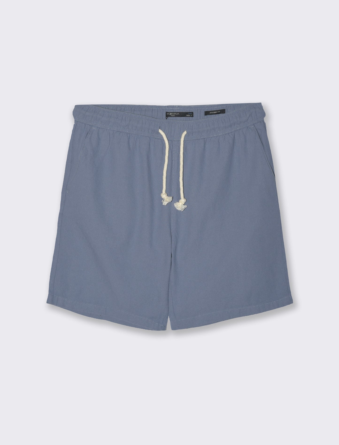 Bermuda jogger tessuto strutturato da uomo - CARTA DA ZUCCHERO