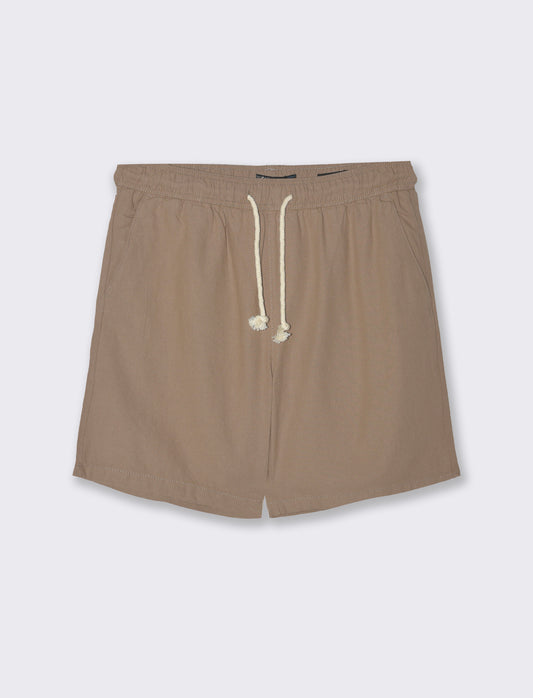 Bermuda jogger tessuto strutturato da uomo - Grigio tortora