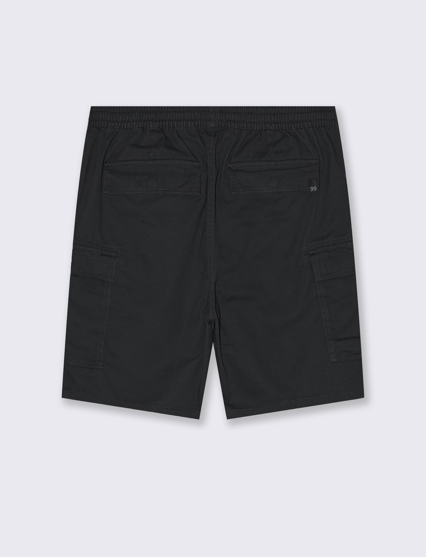 Bermuda cargo in twill da uomo - Nero