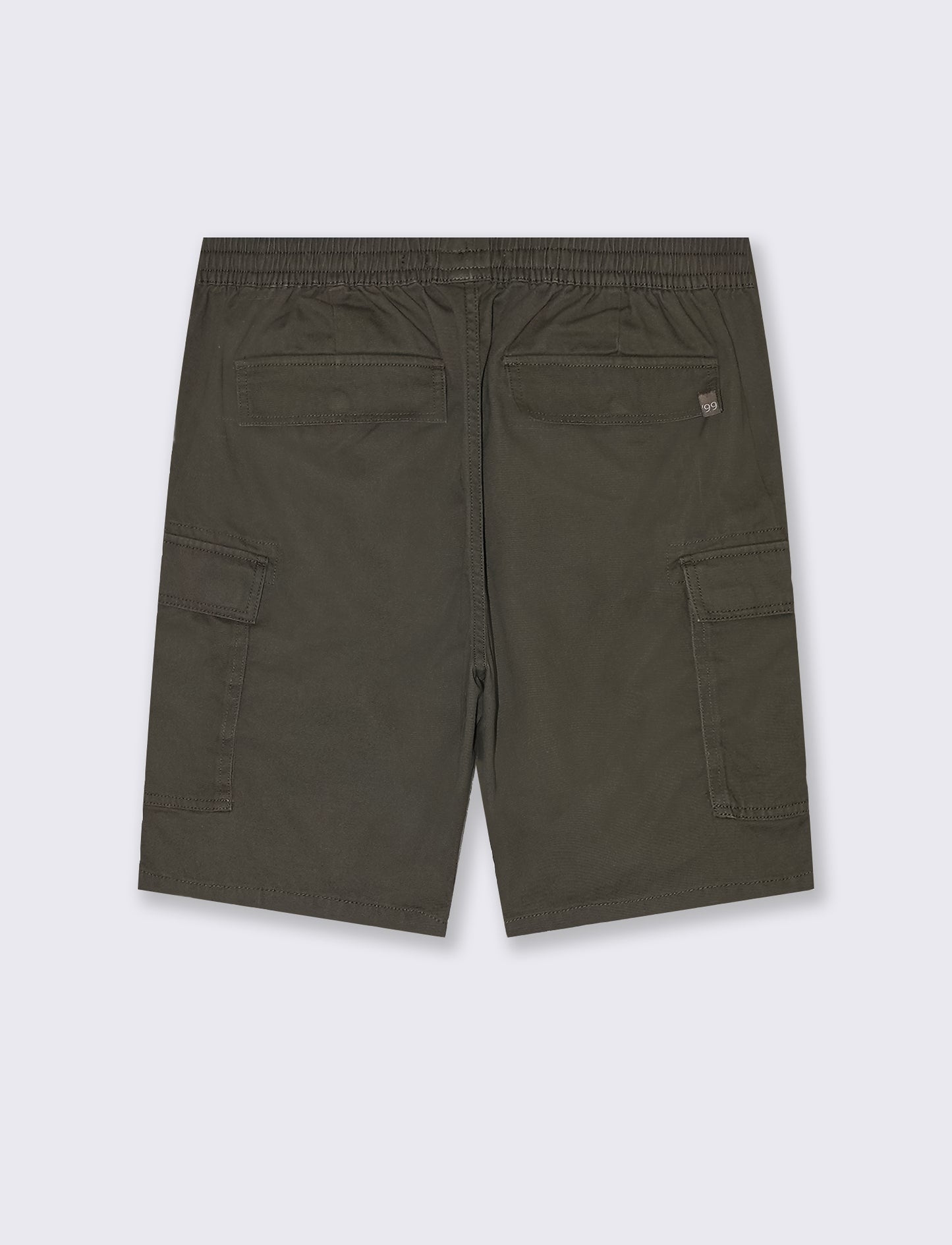 Bermuda cargo in twill da uomo - Verde kaki