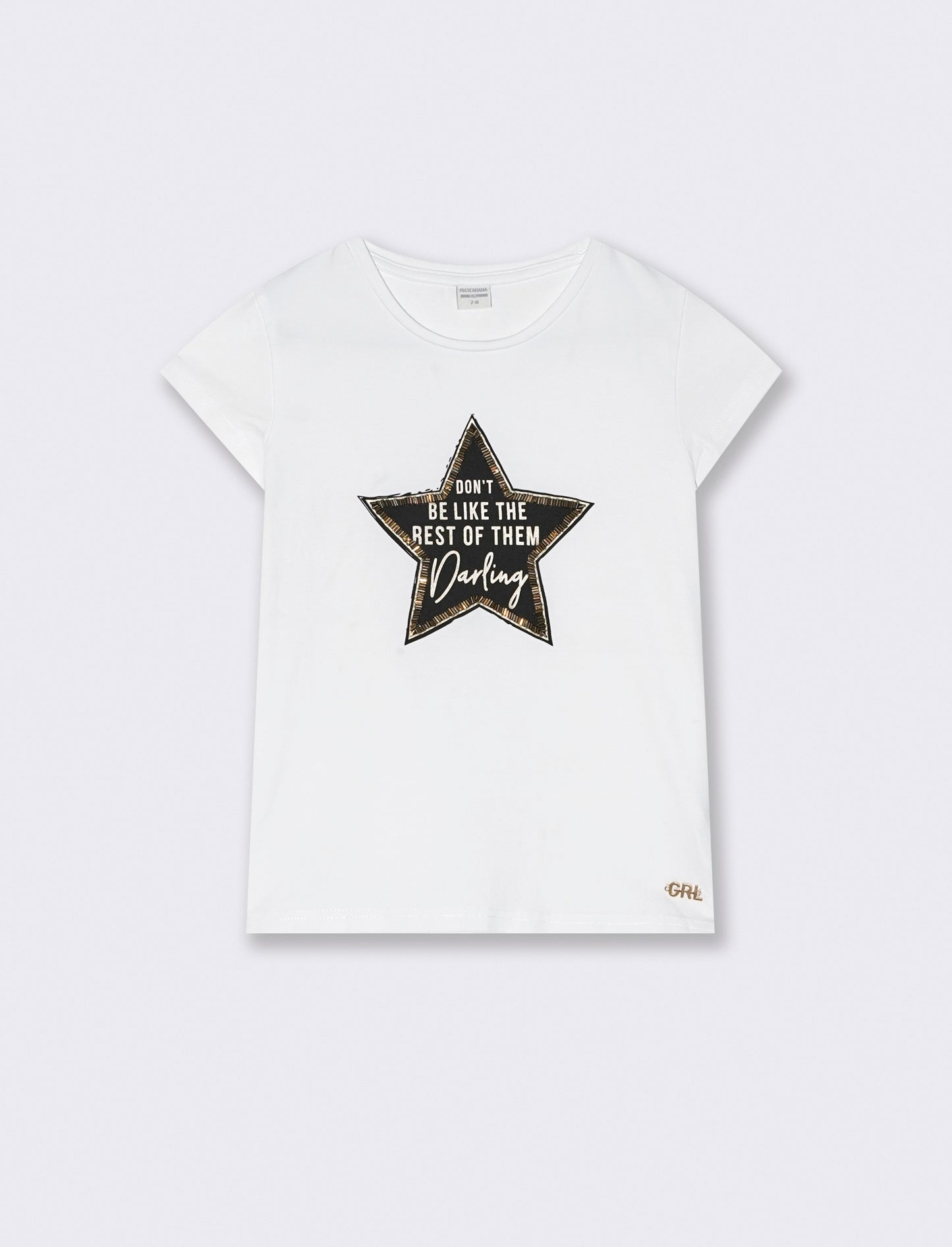 T-shirt fluo con frange colorate - Bianco latte