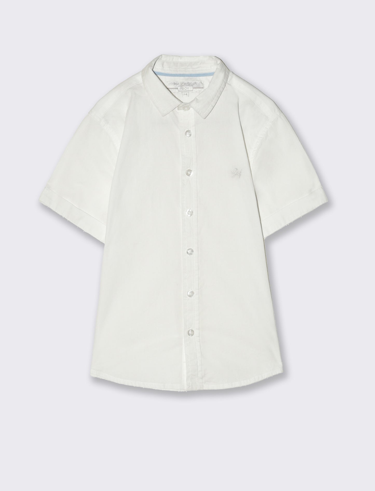 Camicia tinta unita da bambino - Bianco