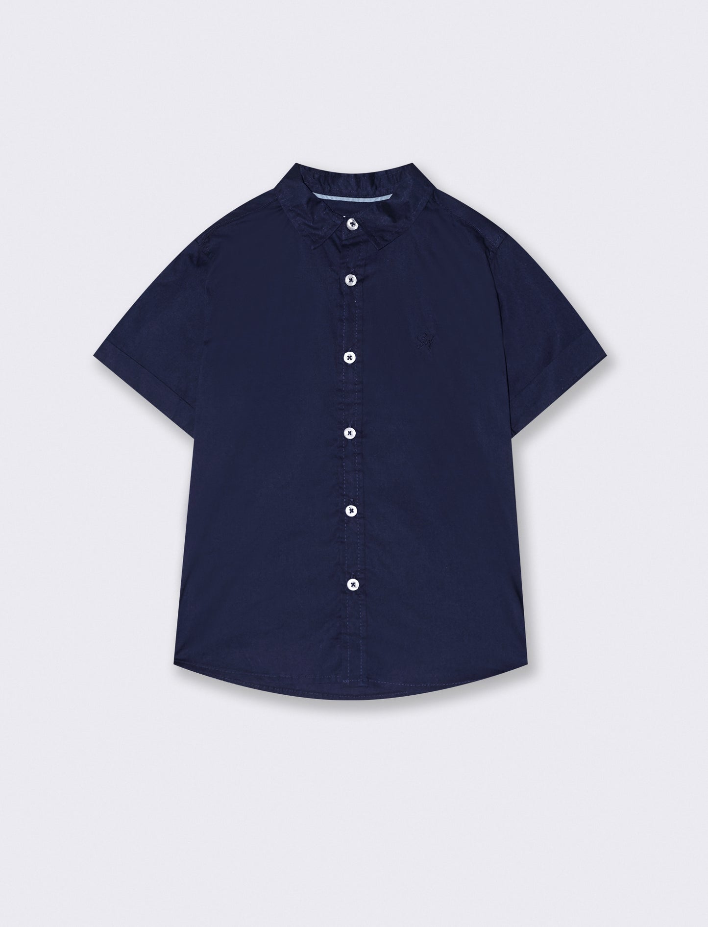 Camicia tinta unita da bambino - Blu