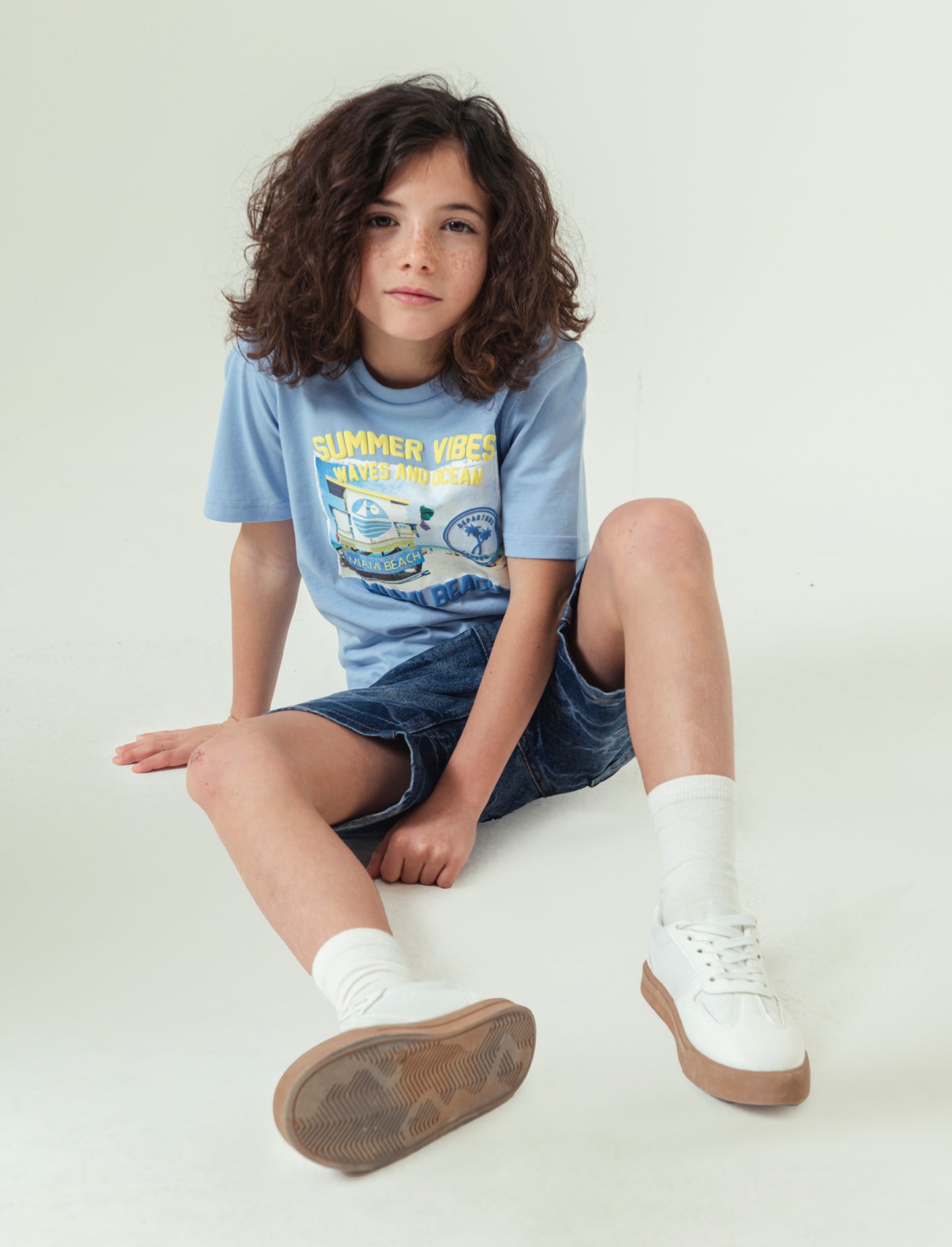Cargo in denim da bambino - Denim