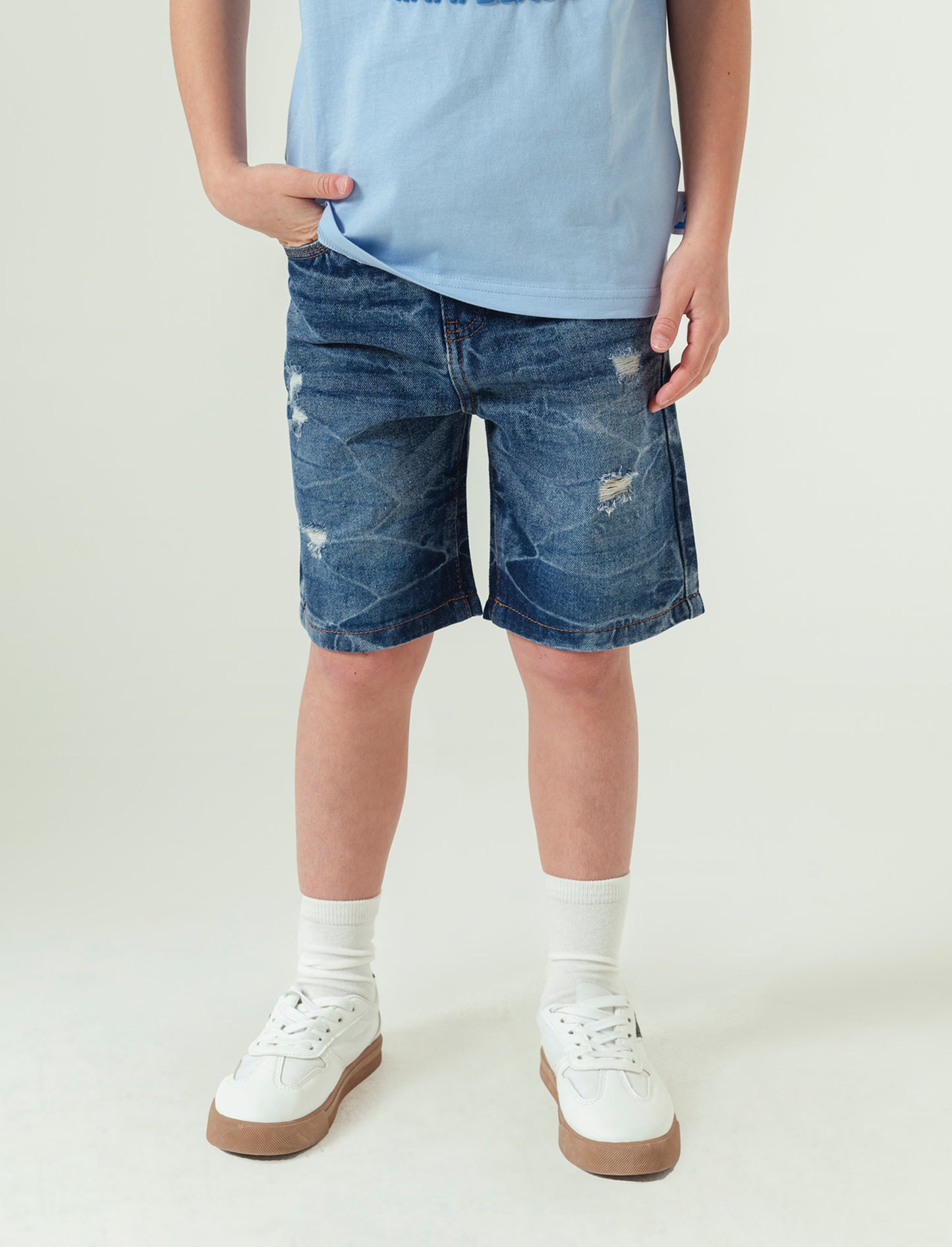 Cargo in denim da bambino - Denim