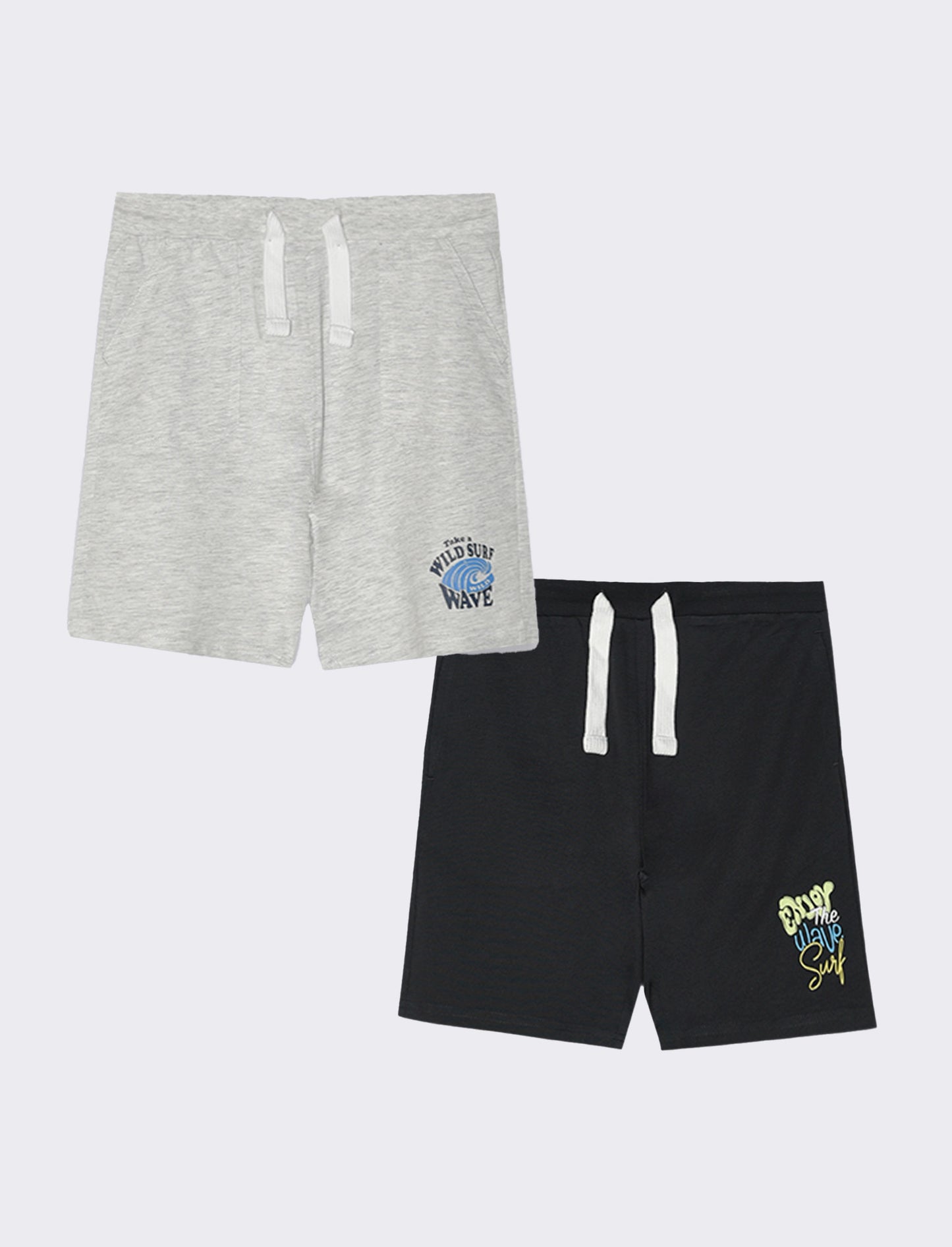 Bermuda 2 pack da bambino - Grigio mel.