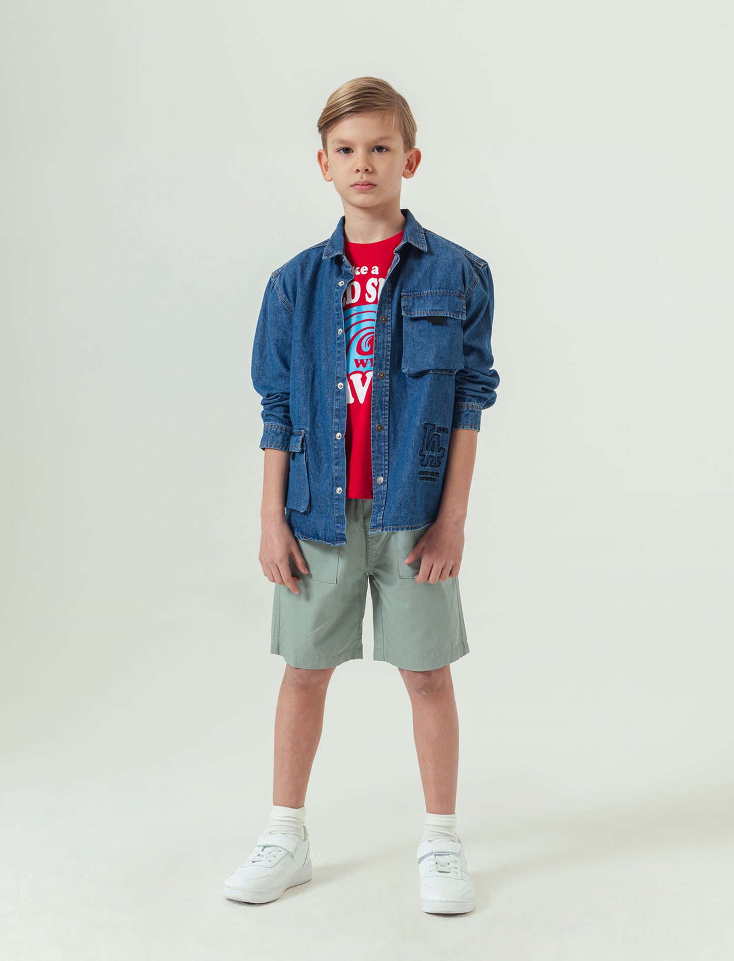 Canotta da bambino con stampa - Rosso