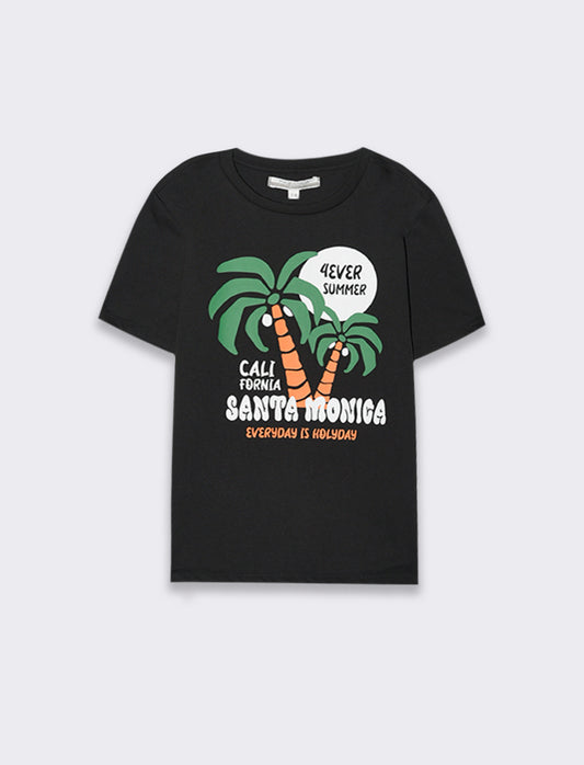 Canotta da bambino con stampa - Nero
