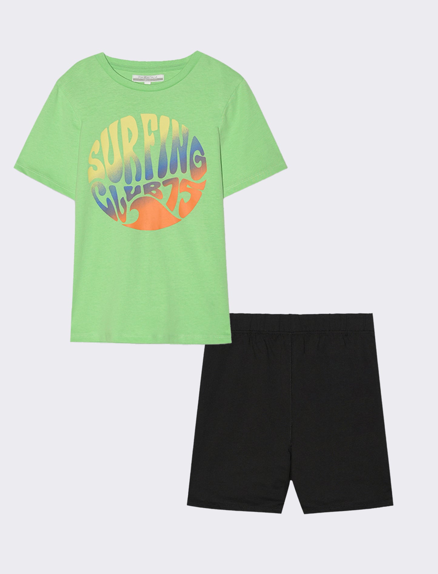Set due pezzi mezza manica bambino - Verde mela