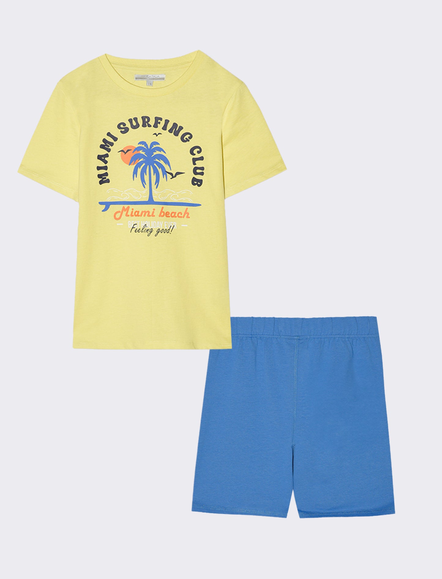 Set due pezzi mezza manica bambino - Giallo limone