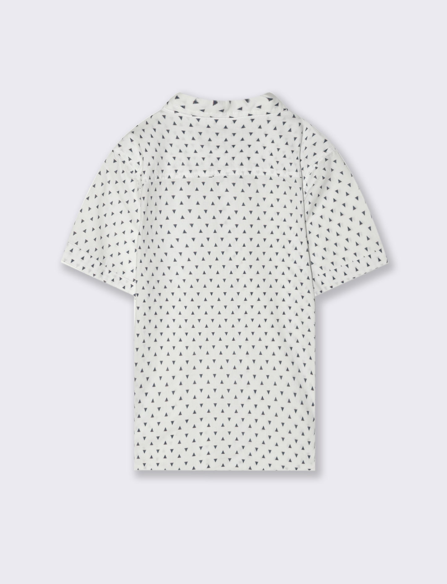 Camicia micro stampa da bambino - Bianco