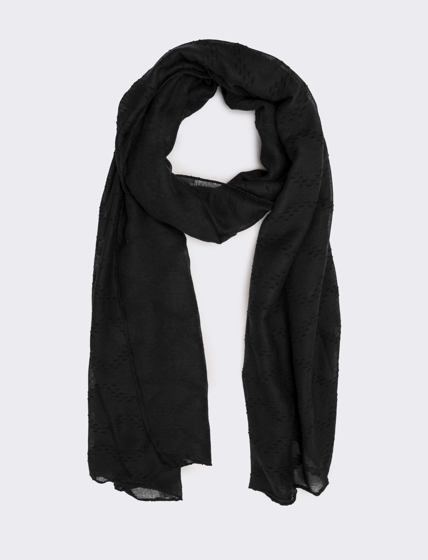 Foulard donna colore unito - Nero