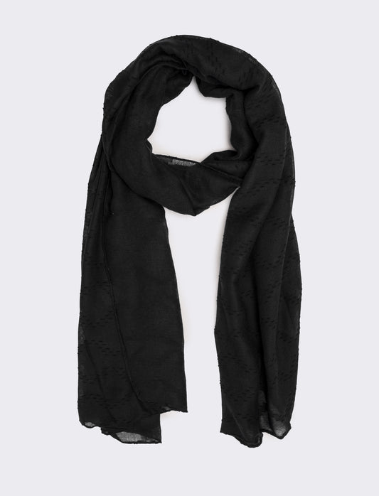 Foulard donna colore unito - Nero