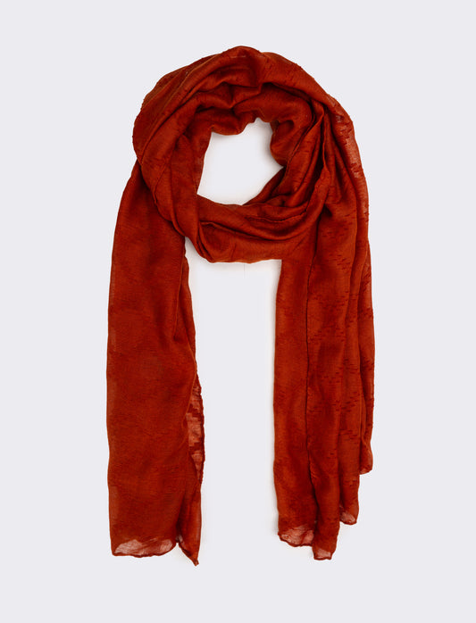 Foulard donna colore unito - Arancio