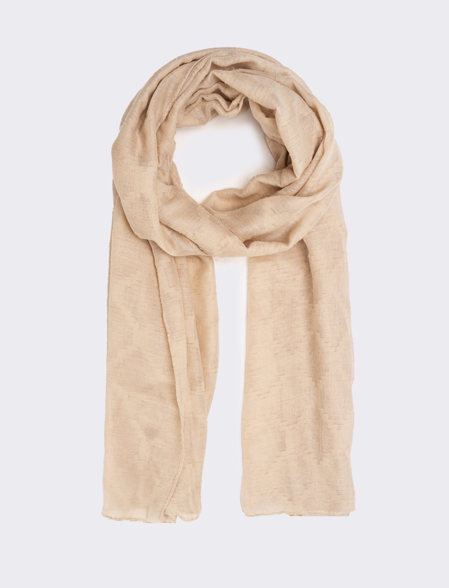 Foulard donna colore unito - Beige