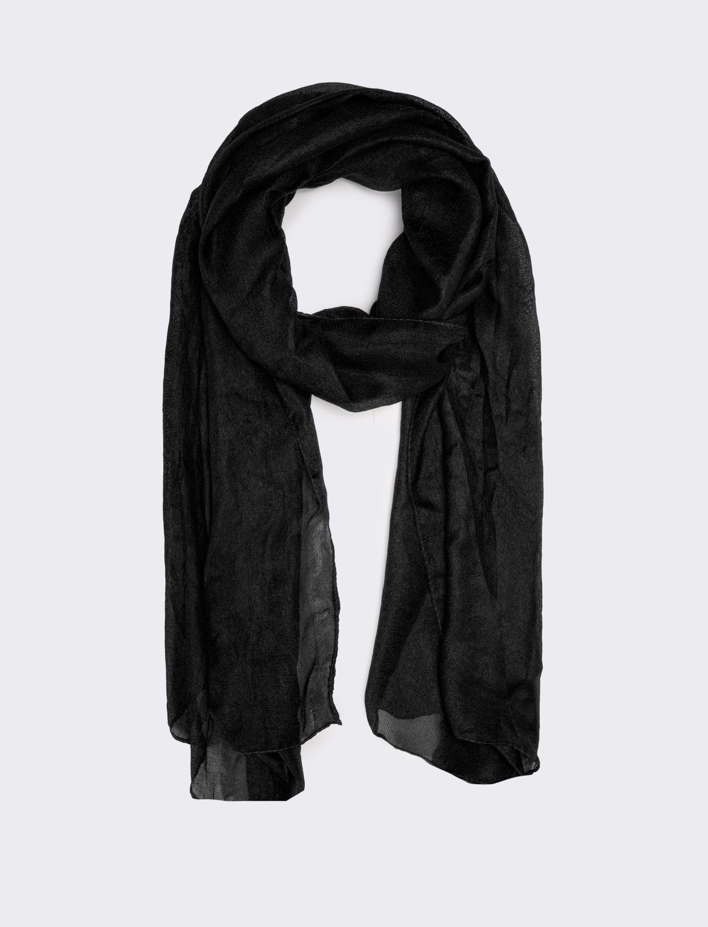 Foulard donna organza - Nero