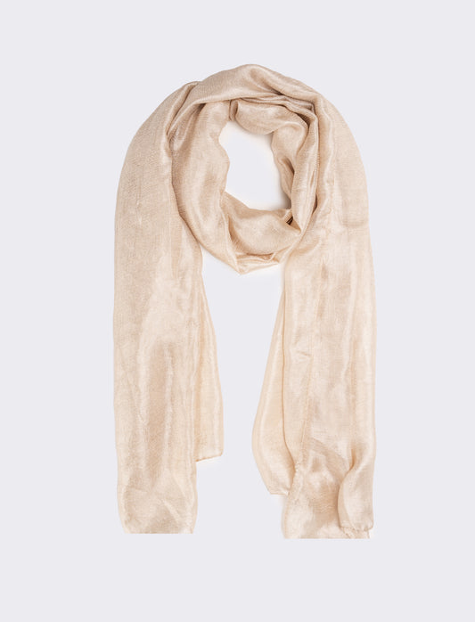 Foulard donna organza - Beige