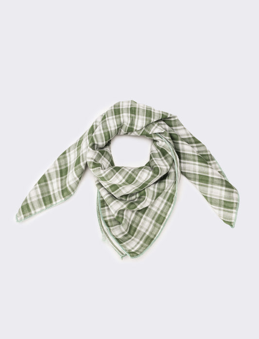 Foulard bambino double face - Verde
