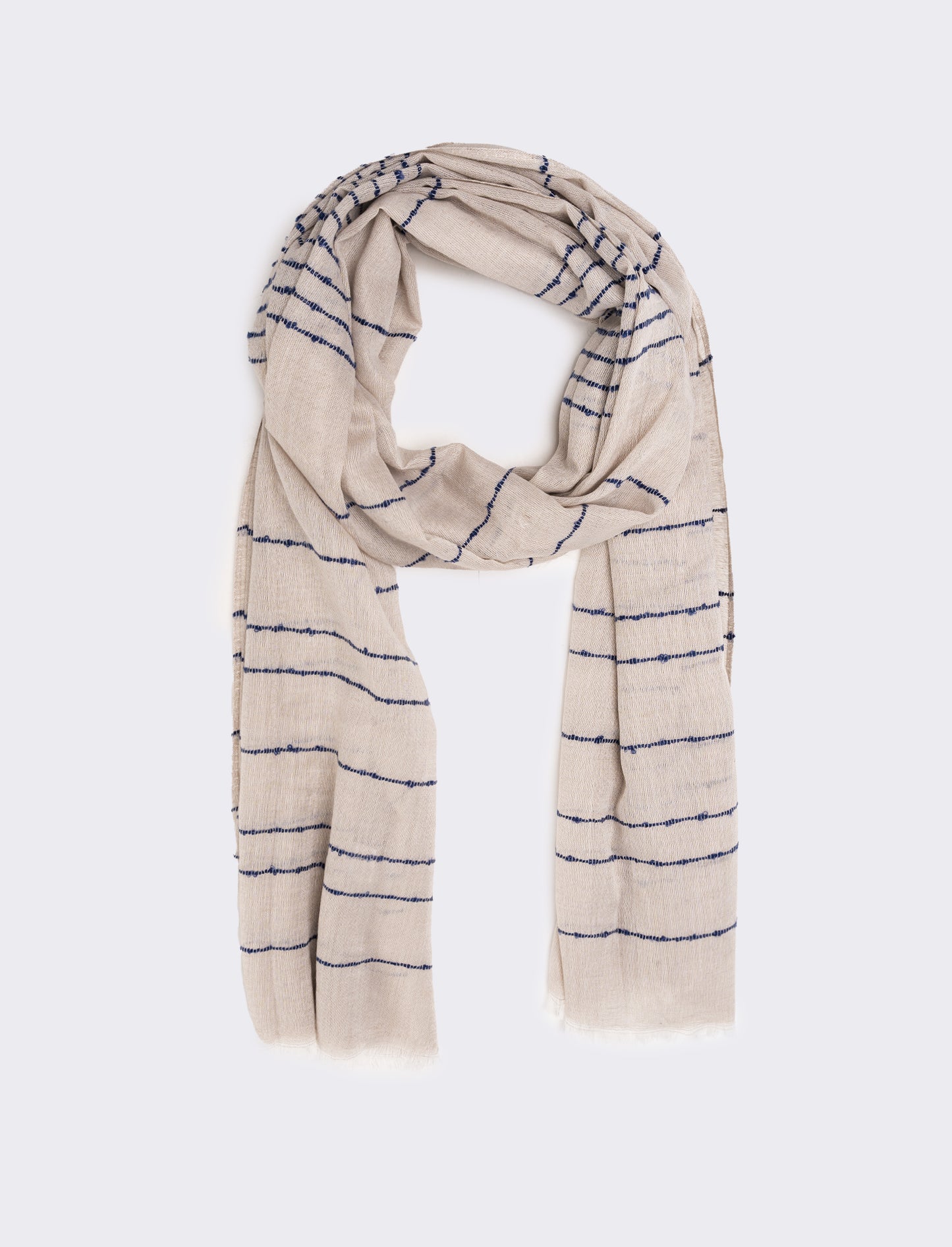Foulard uomo righe - Beige
