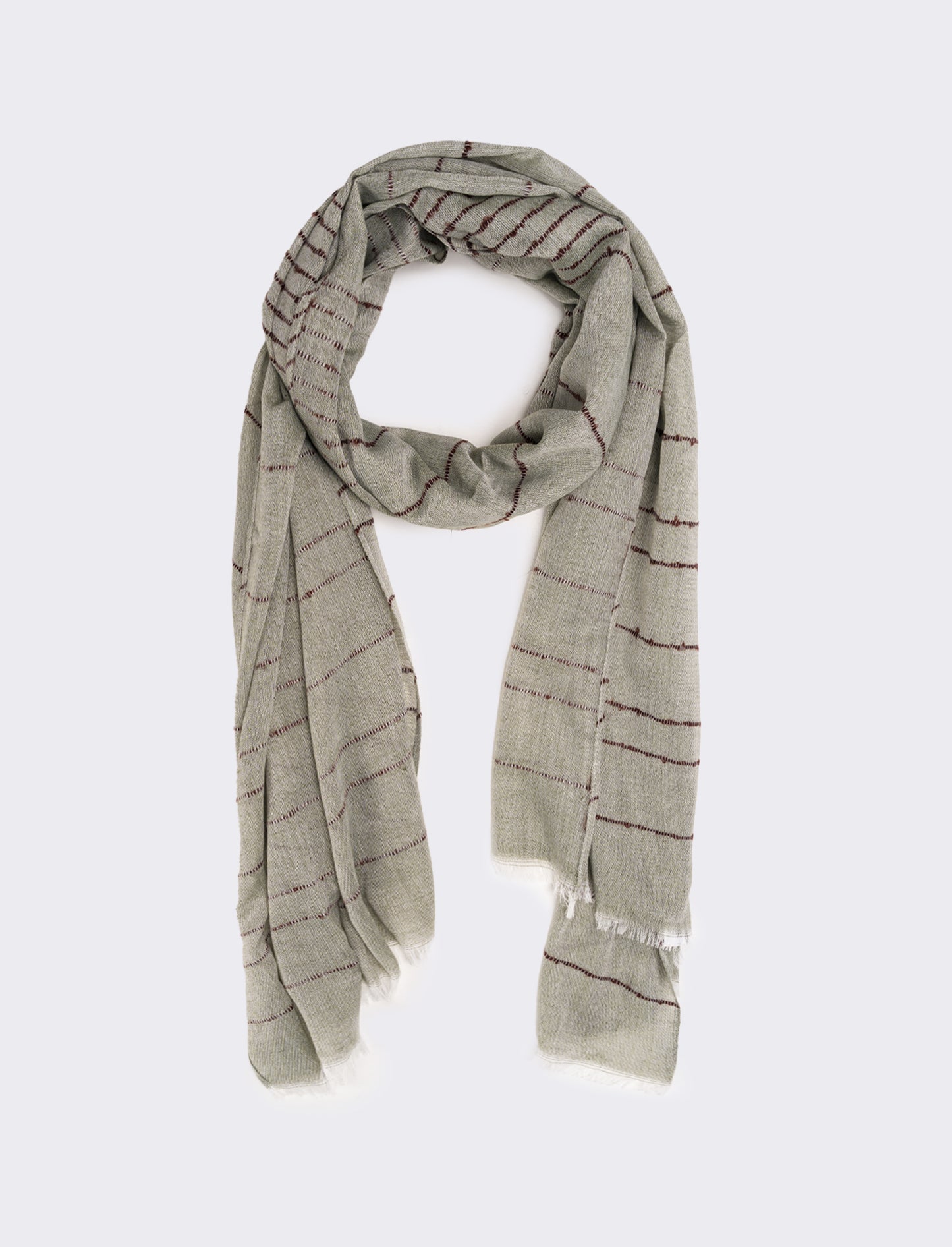 Foulard uomo righe - Verde