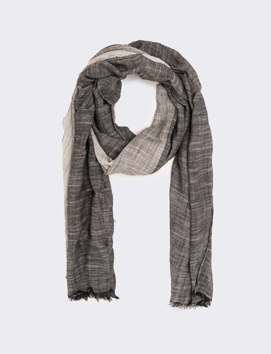 Foulard uomo bicolor - Nero