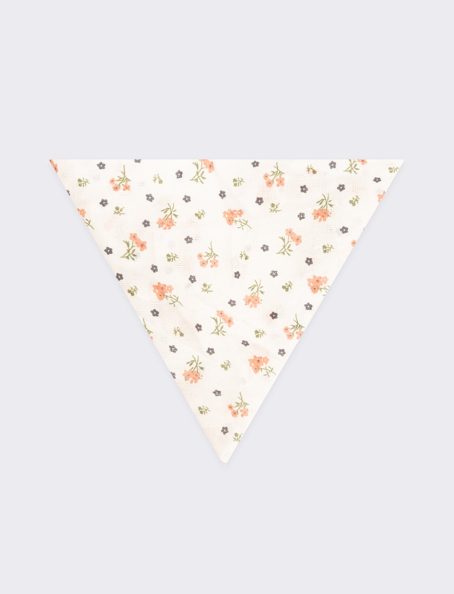 Foulard bambina triangolo fiorellini - Bianco
