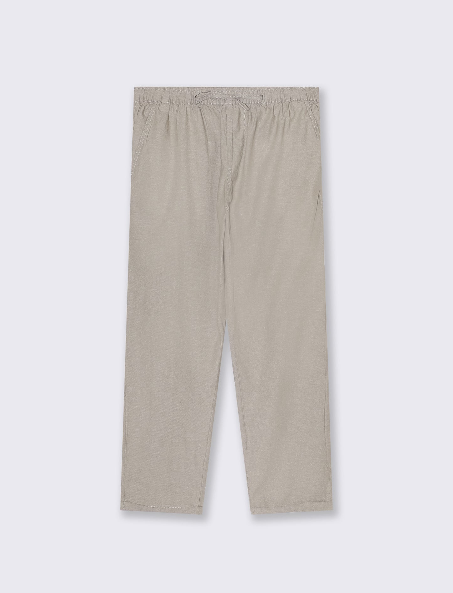 Man's cotton melange effect jogger pants - Green