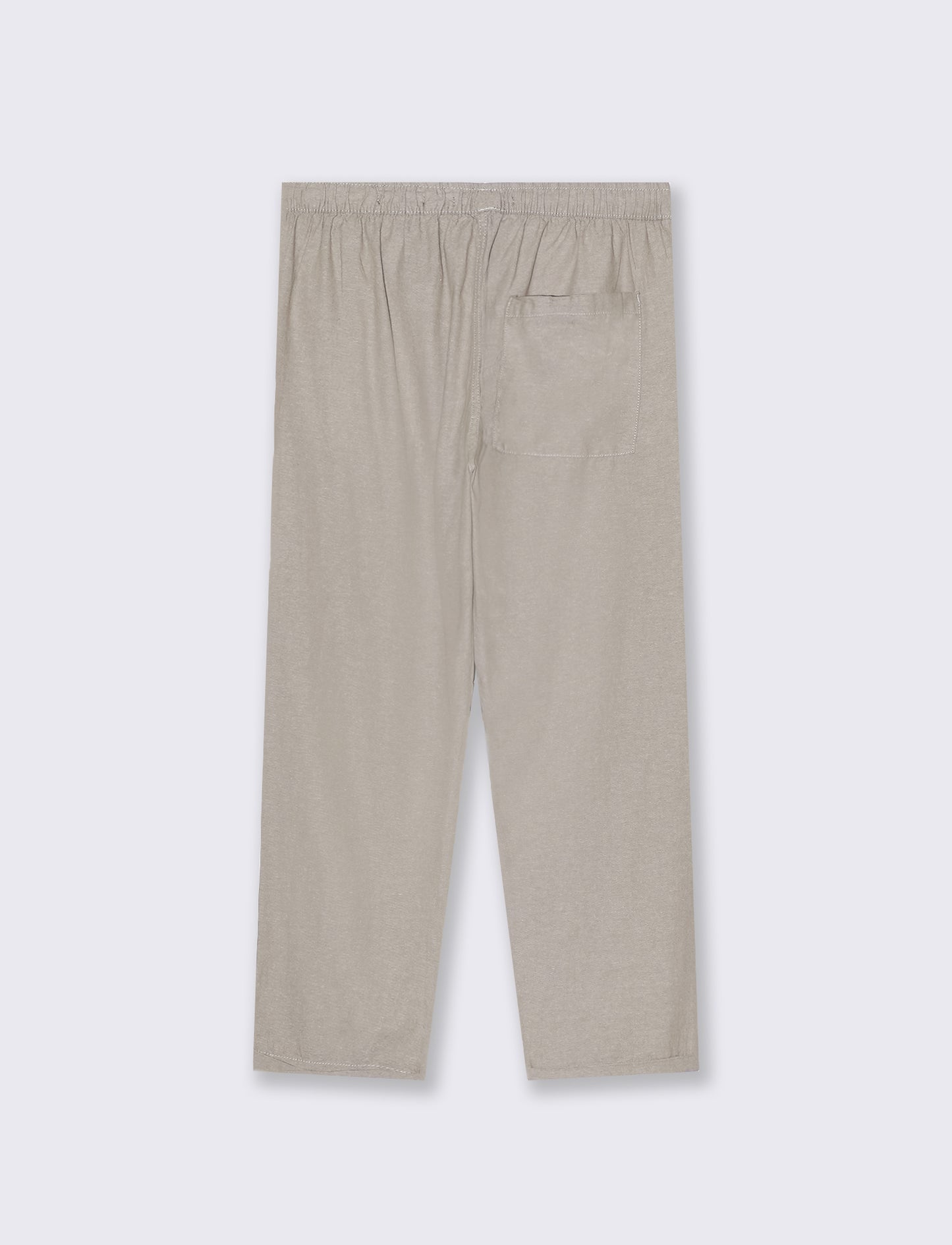 Man's cotton melange effect jogger pants - Green